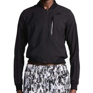Nike Women's Bonded Woven Reversible Bomber Jacket-Black S